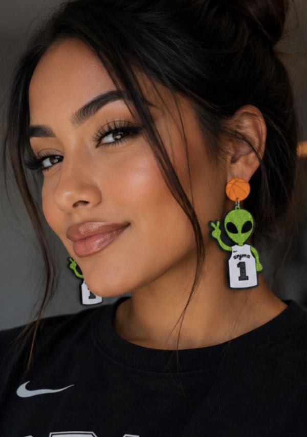 Spurs Alien Earrings